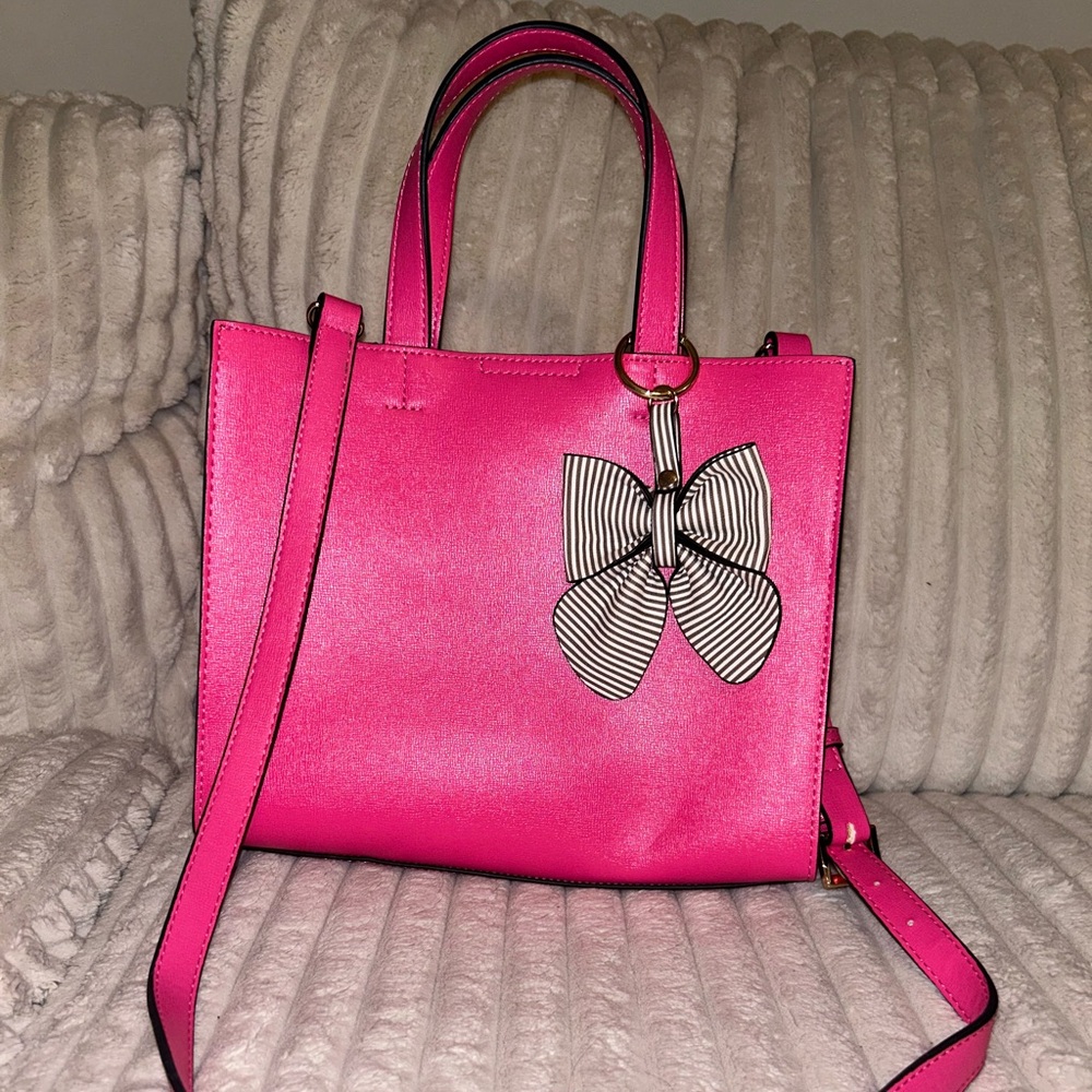 Hot Pink Boutique Purse with Bow - Brand New